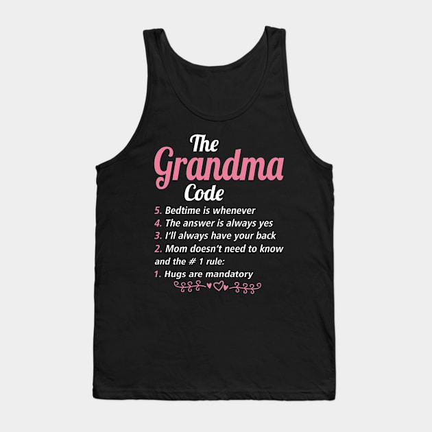 Grandma Gift - The Grandma Code Tank Top by BTTEES